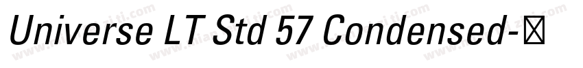 Universe LT Std 57 Condensed字体转换